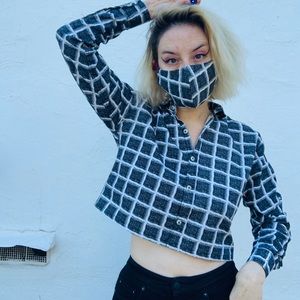 VTG 1980s Crop & Face Mask